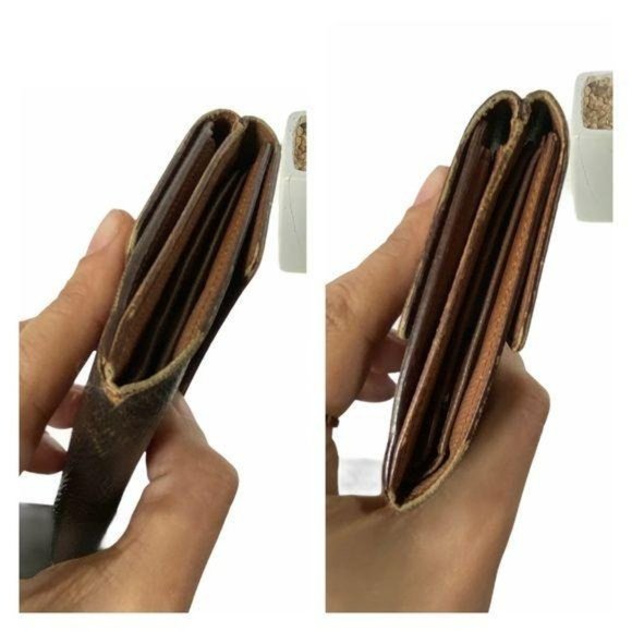 Authentic Louis Vuitton Wallet Portefeiulle Elise Trifold Monogram LV Vintage - Picture 7 of 13